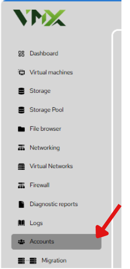 Accounts page