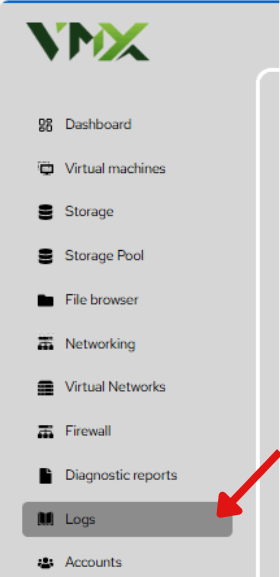 Logs page